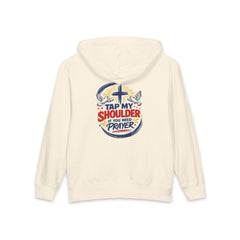 Youth Hoodie — 'Need Prayer? I'm Here for You' Christian Faith Pullover